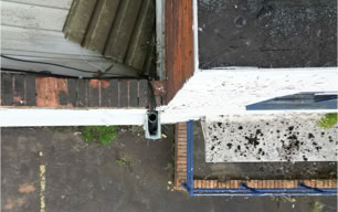 Example of top down guttering image